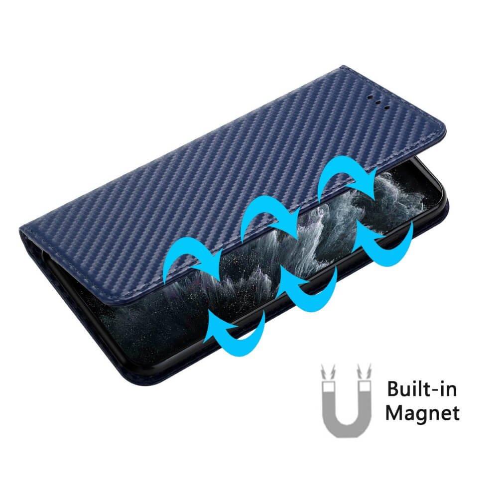 Cover-Discount  Xiaomi Poco X5 - Carbon Look Flip Case Cover 