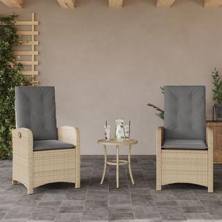 VidaXL Gartensessel verstellbar poly-rattan  
