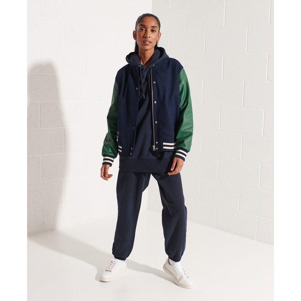 Superdry  blouson en laine style baseball universitaire 