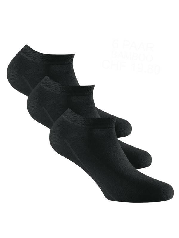 Rohner Bamboo Sneakersocken 6er-Pack  