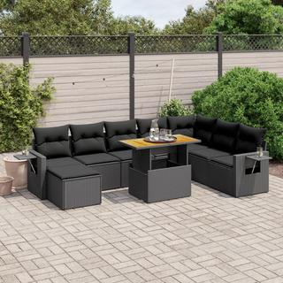 VidaXL set divano da giardino Polirattan  