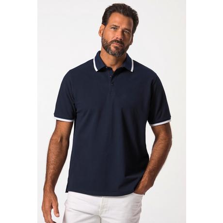 JP1880  Maglia polo con FLEXNAMIC®, mezze maniche e righe a contrasto, fino alla tg. 8XL 