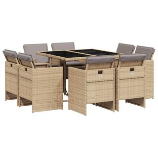 VidaXL Garten essgruppe poly-rattan  