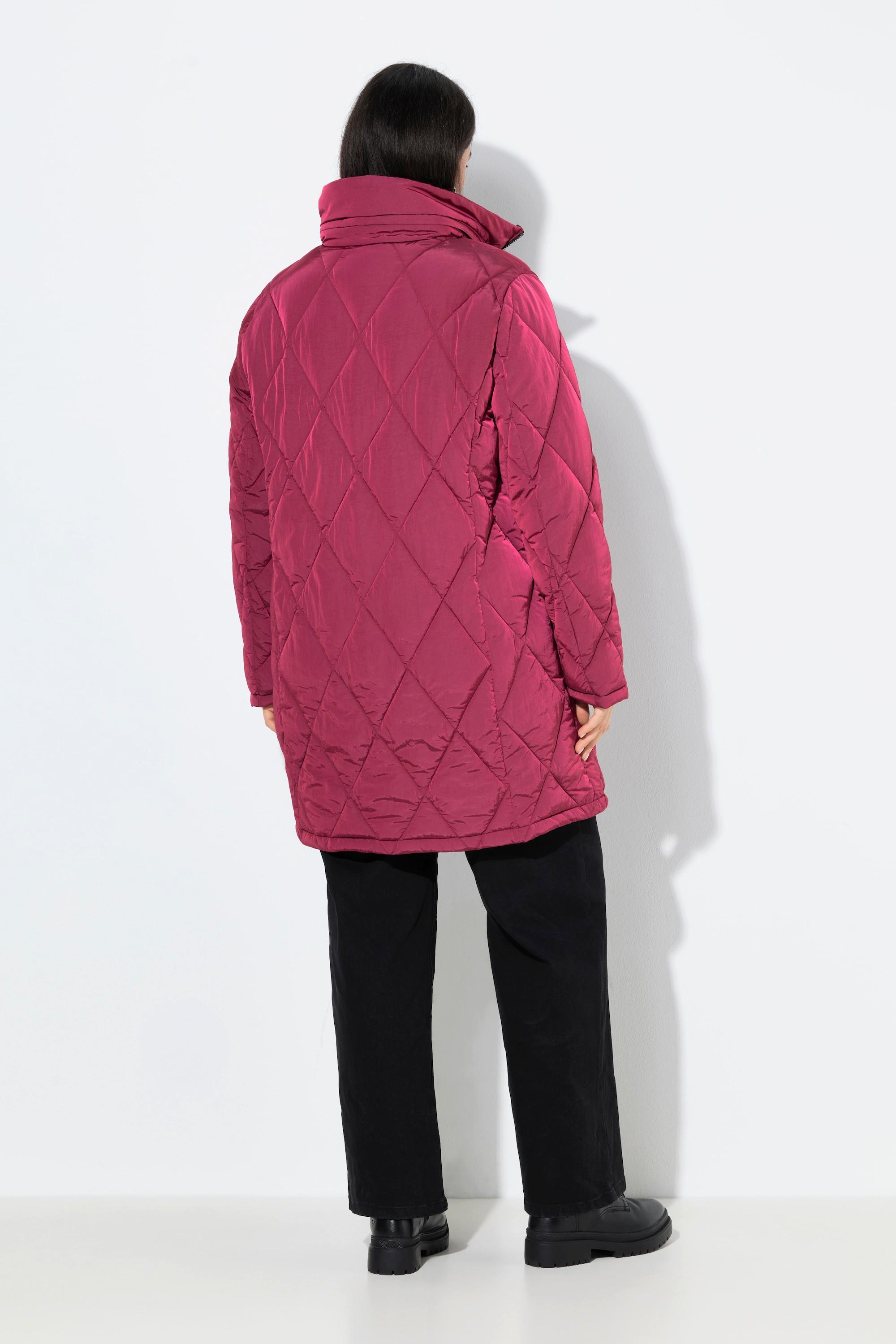 Ulla Popken Steppmantel wasserabweisend Kapuzenkragen  