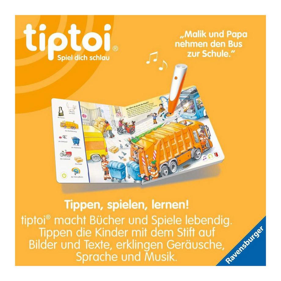 tiptoi Suchen und Entdecken: Fahrzeuge Grimm, Sandra; Baumann, Stephan (Illustrationen) Copertina rigida 