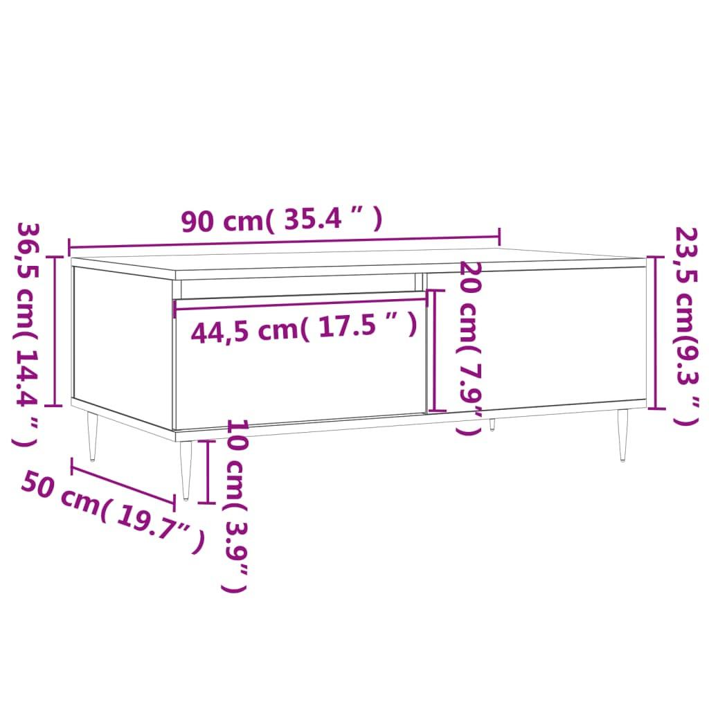 VidaXL Couchtisch holzwerkstoff  