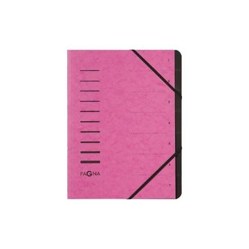 PAGNA Ordnungsmappe 7 Fächer 40058-34 dunkelrosa 1-7