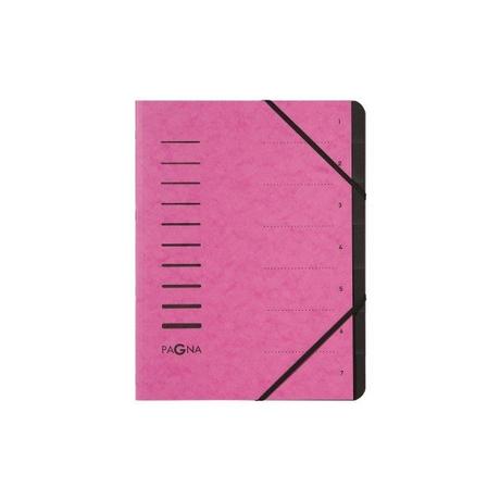 Pagna PAGNA Ordnungsmappe 7 Fächer 40058-34 dunkelrosa 1-7  