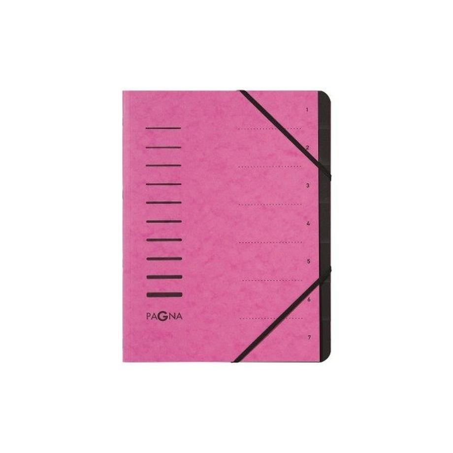 Pagna PAGNA Ordnungsmappe 7 Fächer 40058-34 dunkelrosa 1-7  