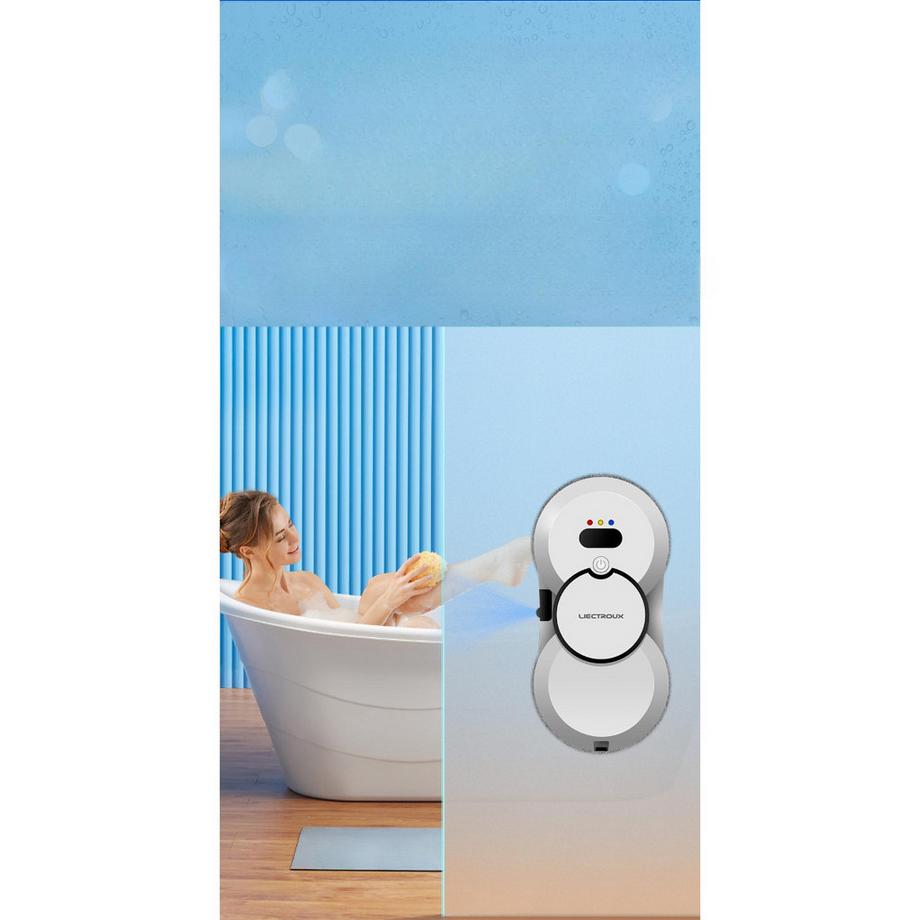 Blue Chilli Fensterreiniger HCR-10 mit Fernbedienung, 80 W, 5600 PA, Saugleistung, Grenzerkennung, Absturzsicherung  