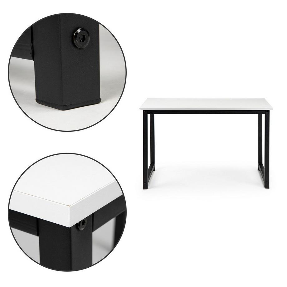 Northio Scrivania per computer, tavolo, tavolo da gioco, scuola, bianco  