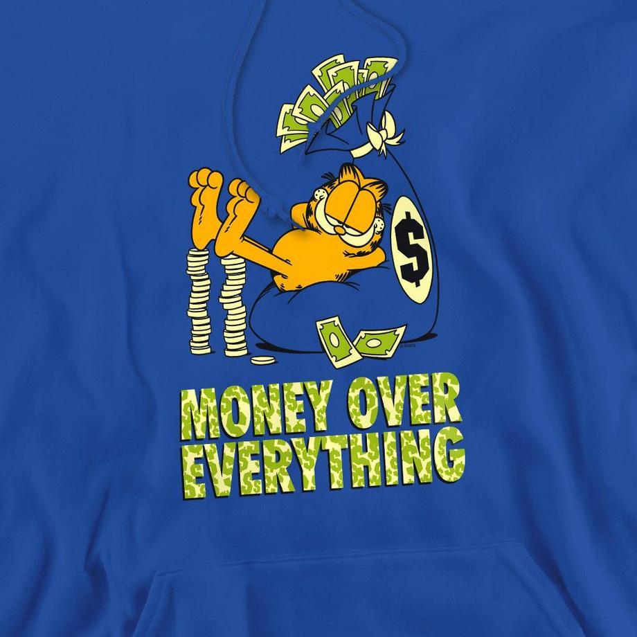 Garfield Sweat À Capuche Money Is Everything  