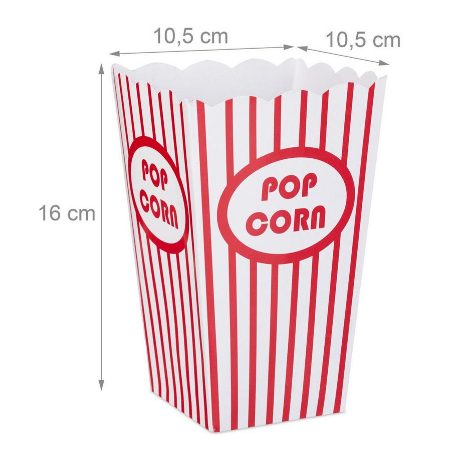 B2X  Popcorntüten, 72 Stück,/weiß 