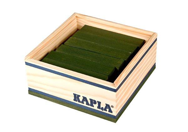 KAPLA  Coffret de 40 planchettes Kapla couleur vert 