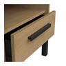 Calicosy Chevet 1 tiroir et 1 niche décor chêne et noir mat L44,6 cm - CRAFT  