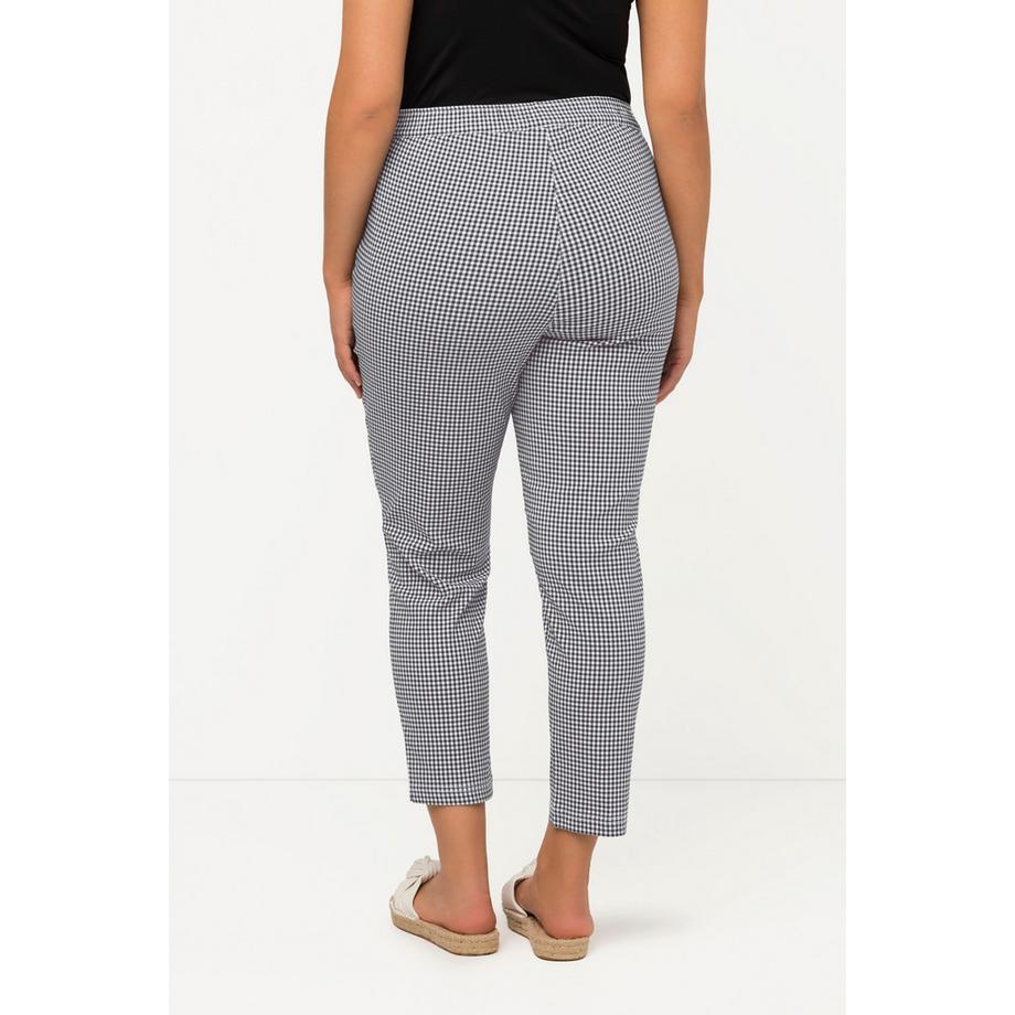 Ulla Popken Sienna Carreaux Vichy Pantalon 7/8 Bengaline Hautement Élastique  