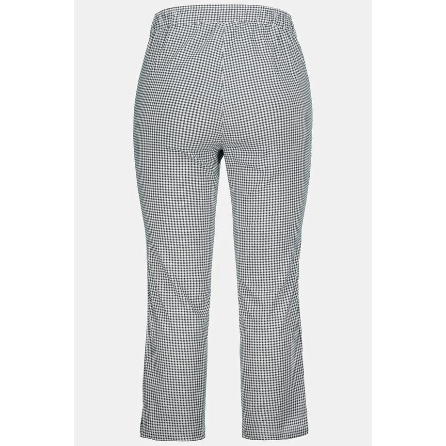 Ulla Popken Sienna Carreaux Vichy Pantalon 7/8 Bengaline Hautement Élastique  