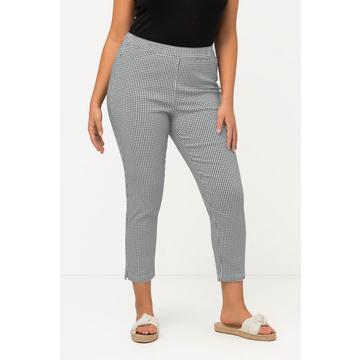 Pantalon 7/8 Sienna. Tissu bengaline hautement élastique. Imprimé à carreaux vichy.