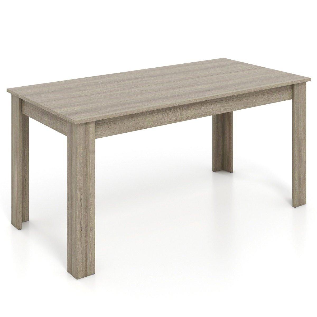 Northix Esstisch Holz 160 x 80 cm großer Tisch rechteckiger Küchentisch Speisetisch Natur  
