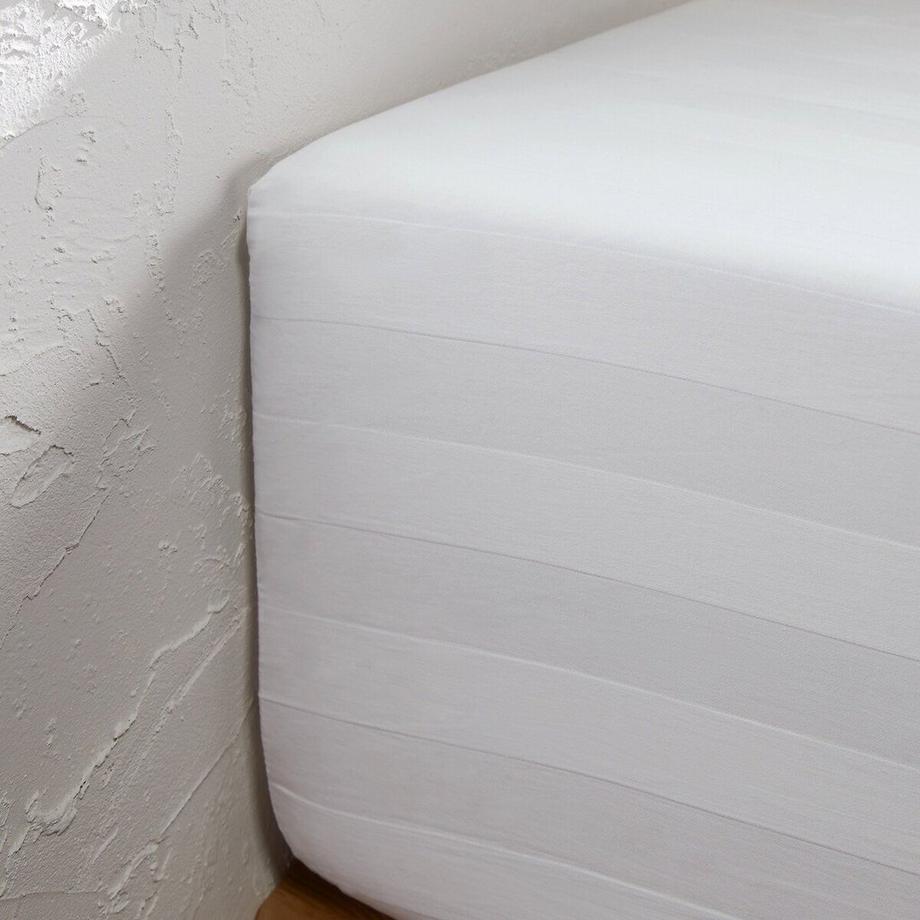 La Redoute Intérieurs Victor Drap-housse satin de coton lavé  