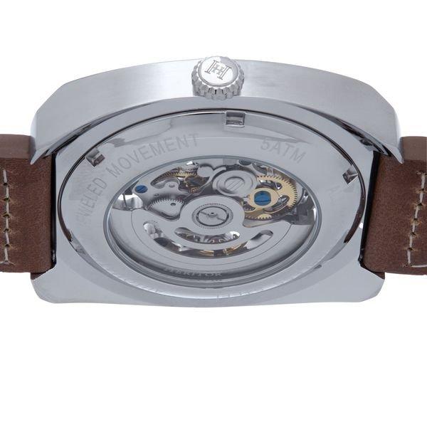 Heritor Automatic  Montre automatique Heritor Gatling squelette à bracelet en cuir 