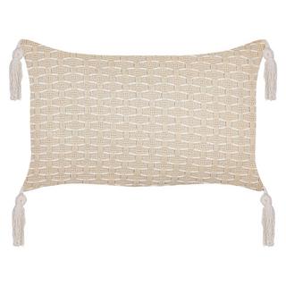 Beliani Lot de 2 coussins décoratifs en Polyester Boho HAKONE  