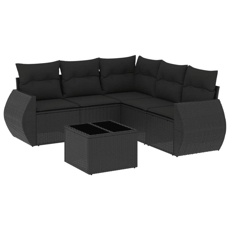 set divano da giardino Polirattan