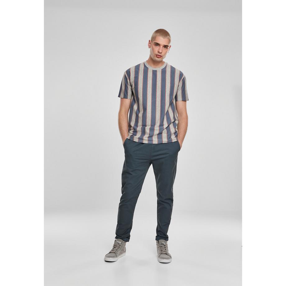 URBAN CLASSICS Printed Oversized Bold Stripe T-Shirt  