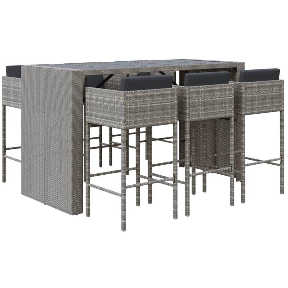 Gartenbar set poly-rattan