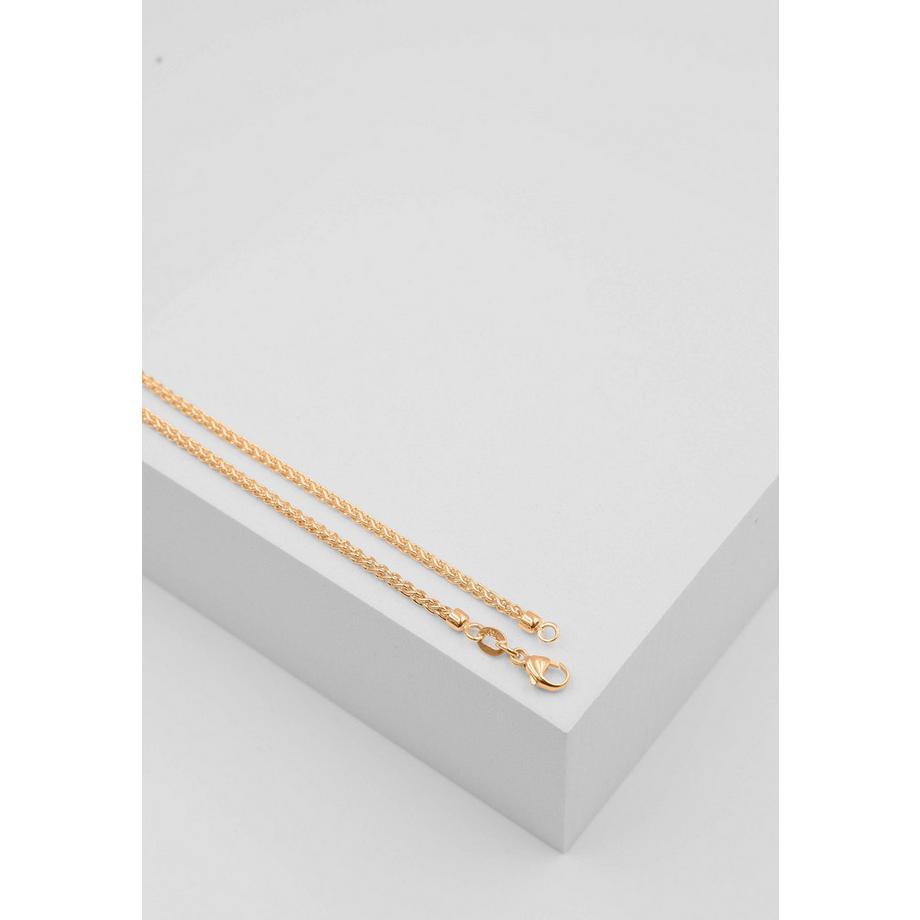 MUAU Schmuck  Collier Zopf Rotgold 750, 2.15mm, 45cm 