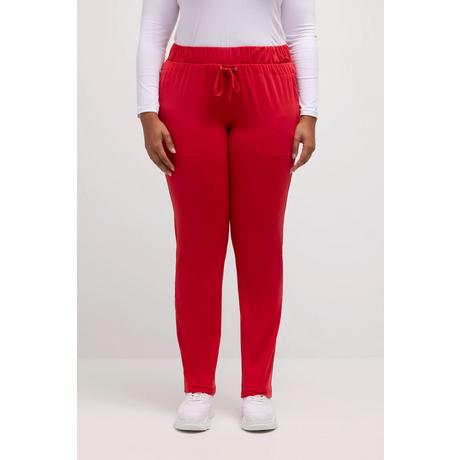 Ulla Popken  Pantalon Rena, jambes étroites, ceinture élastique, poches zippées 