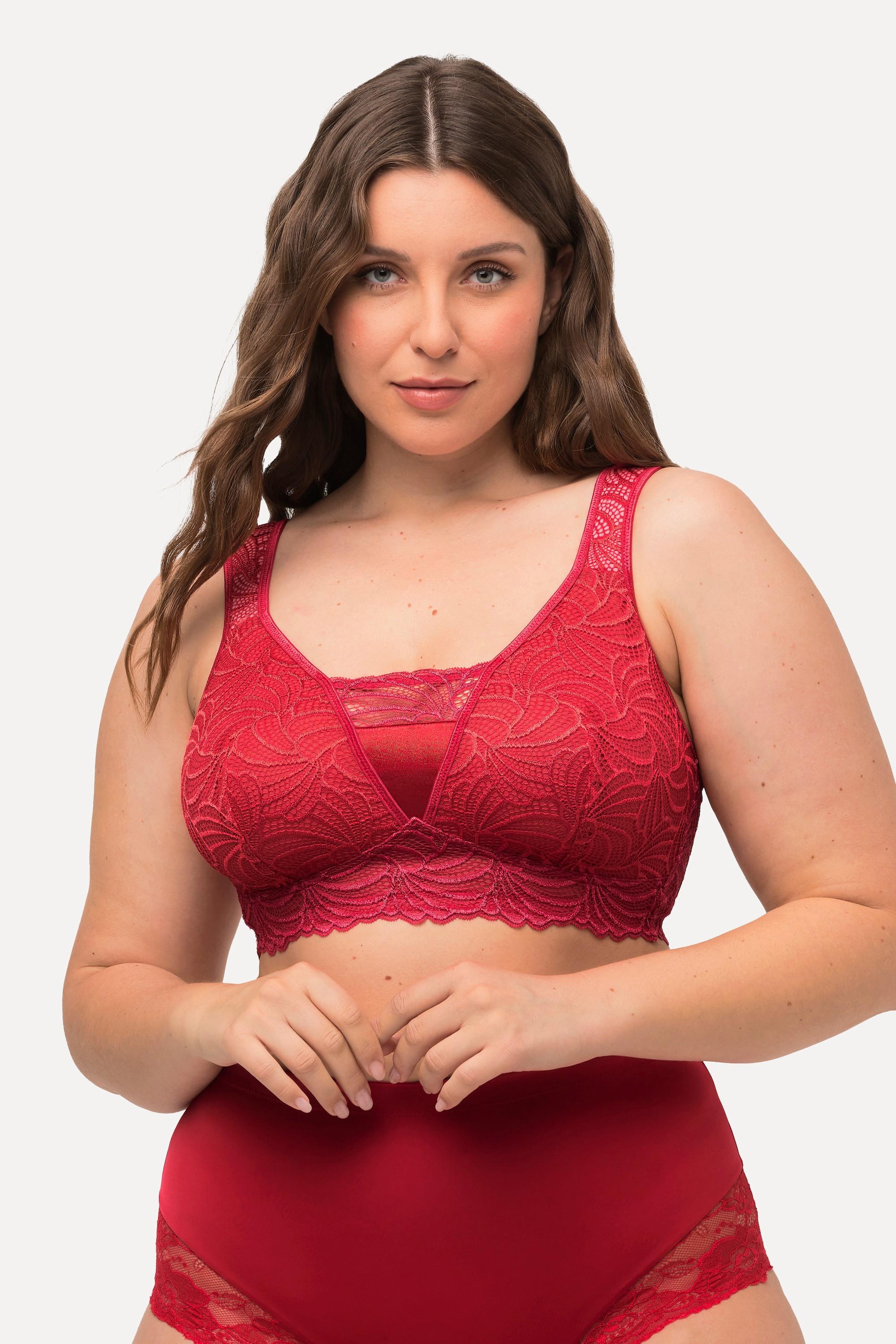 Ulla Popken  Bralette, Spitze, ohne Bügel, Cup B - F 