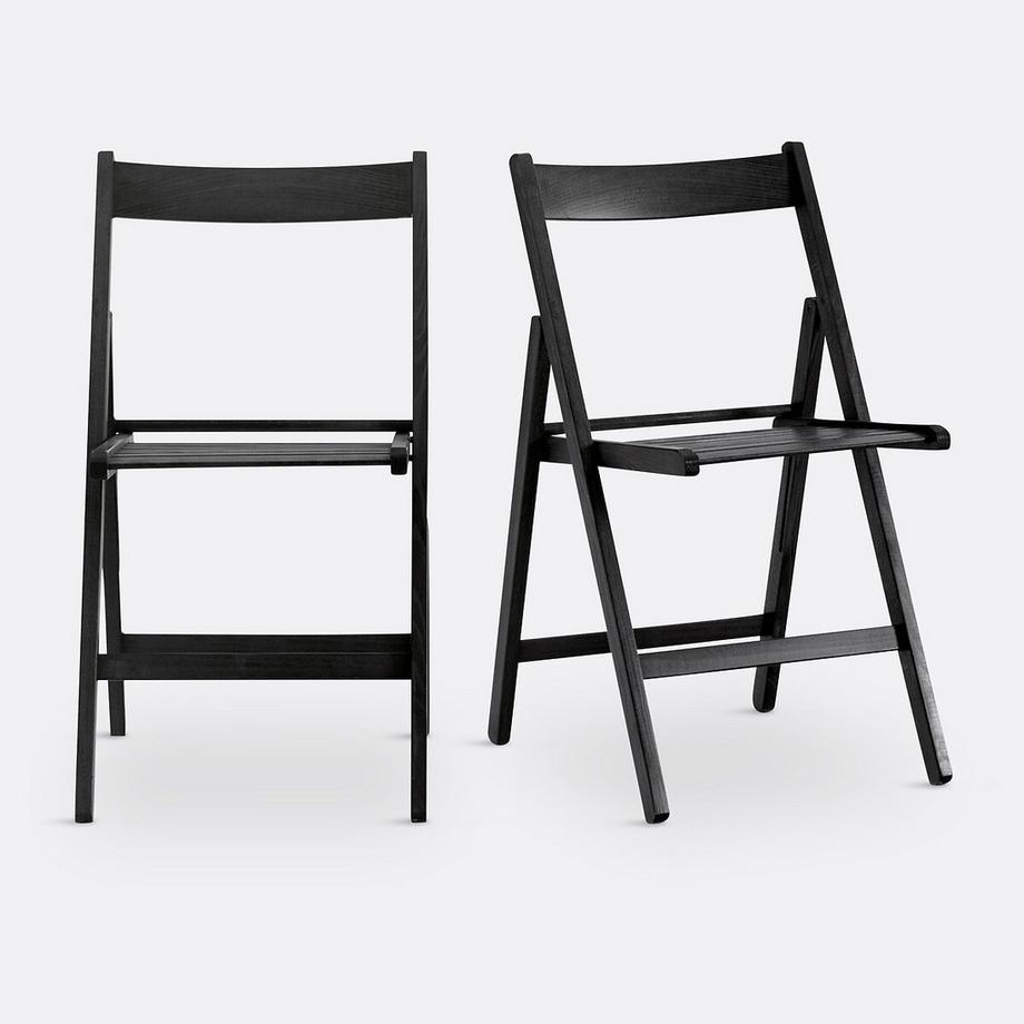 Lot de 2 chaises pliantes