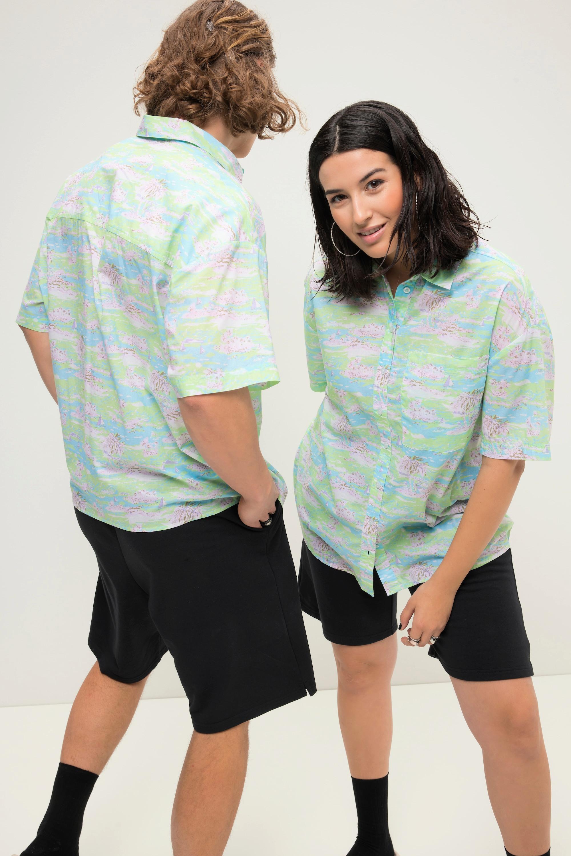 Studio Untold Oversized Allover Print Hawaiihemd  