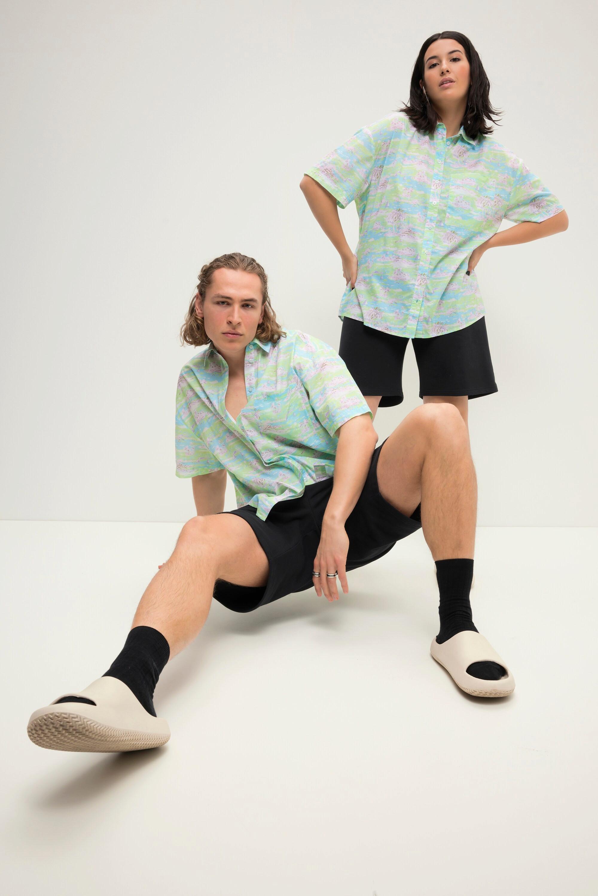 Studio Untold Oversized Allover Print Hawaiihemd  