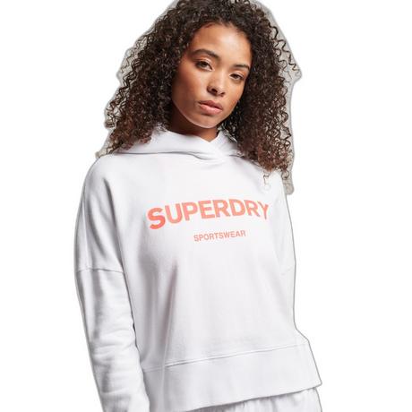 Superdry  Sweatshirt court droit à capuche femme  Core Sport 