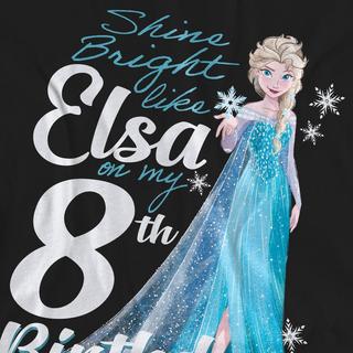 FROZEN Bright Like Elsa T-Shirt 8ème Anniversaire  
