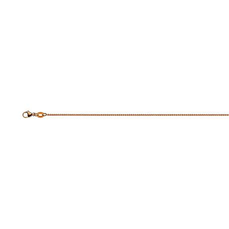 MUAU Schmuck  Collier Zopf Rotgold 750, 1.2mm, 42cm 