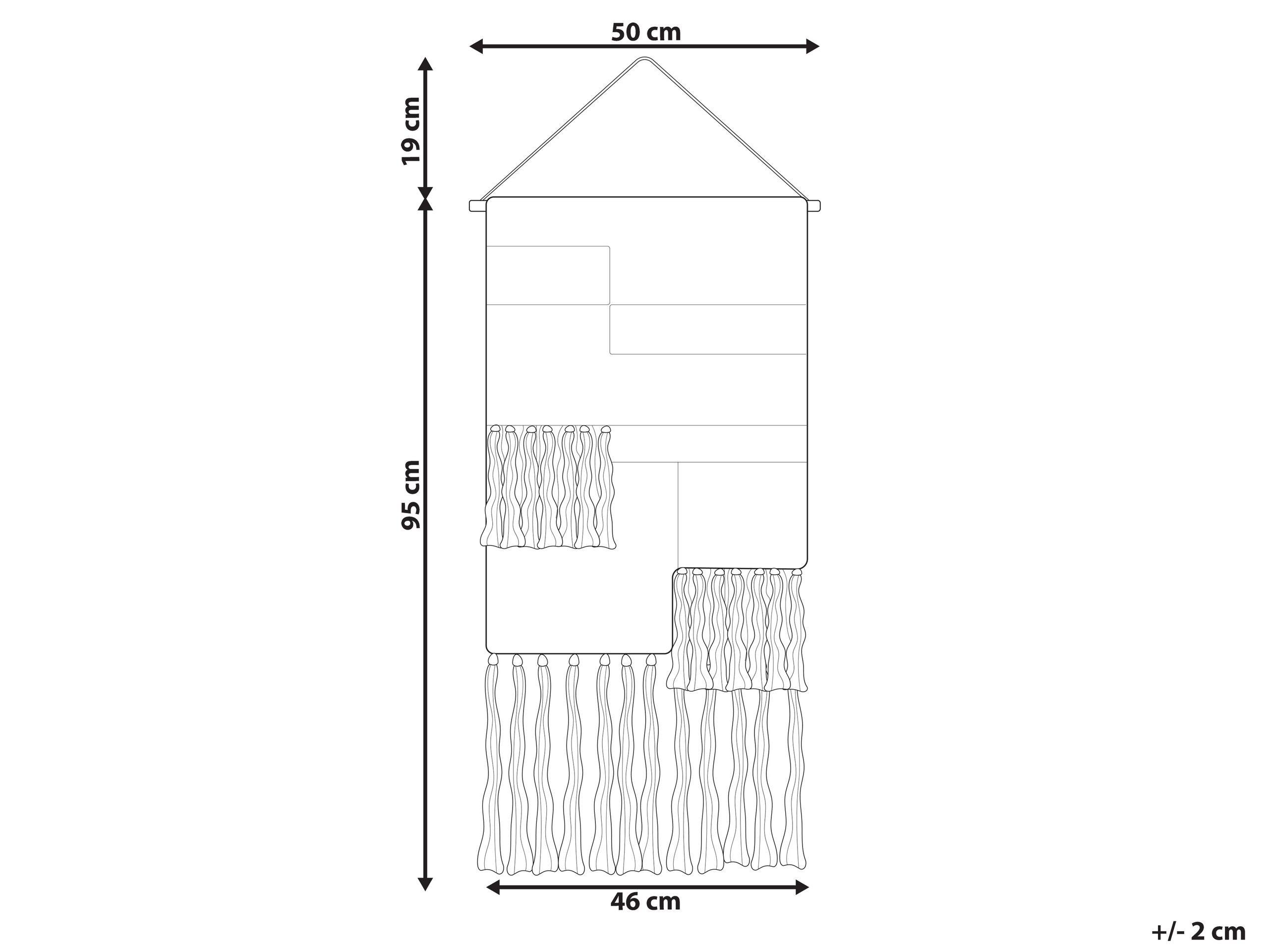 Beliani Wandbehang aus Baumwolle Boho HANGU  