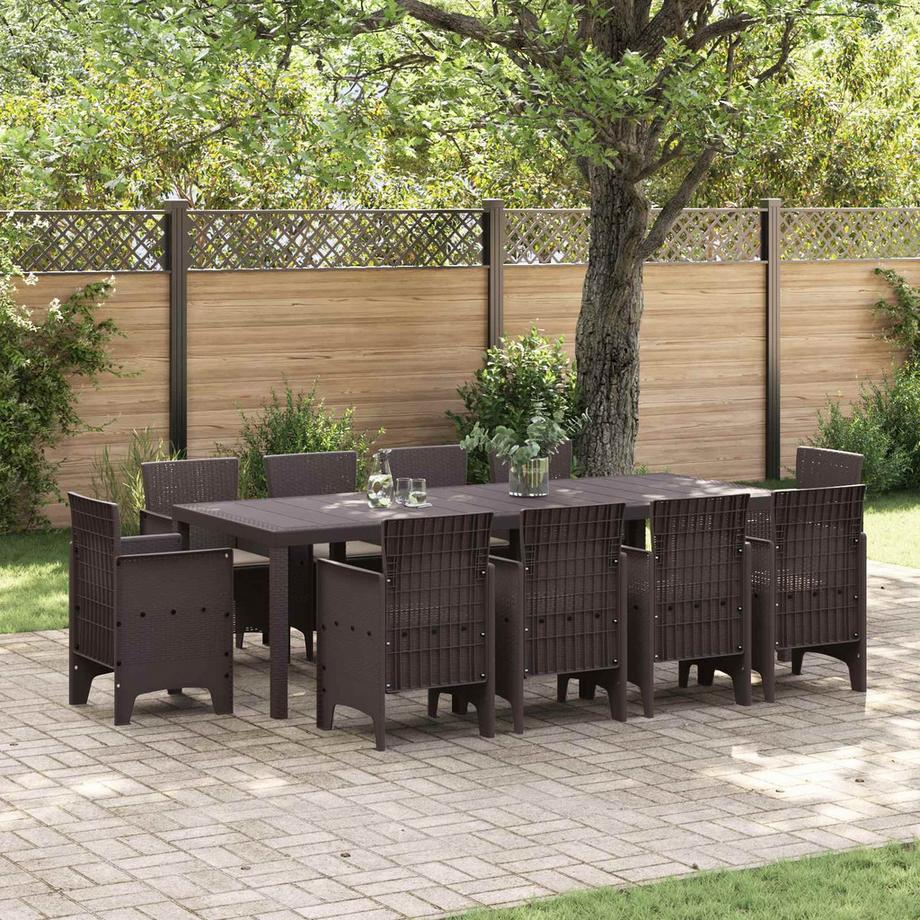 VidaXL Set da Pranzo per Giardino Polipropilene  