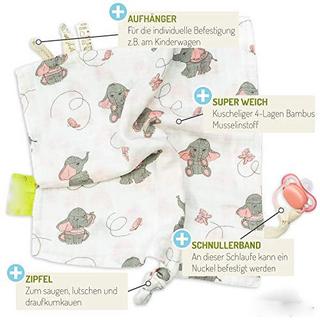 Activity-board  Schmusetuch - Baby Schmusetuch zum Kuscheln und Einschlafen, Geschenk zur Geburt 