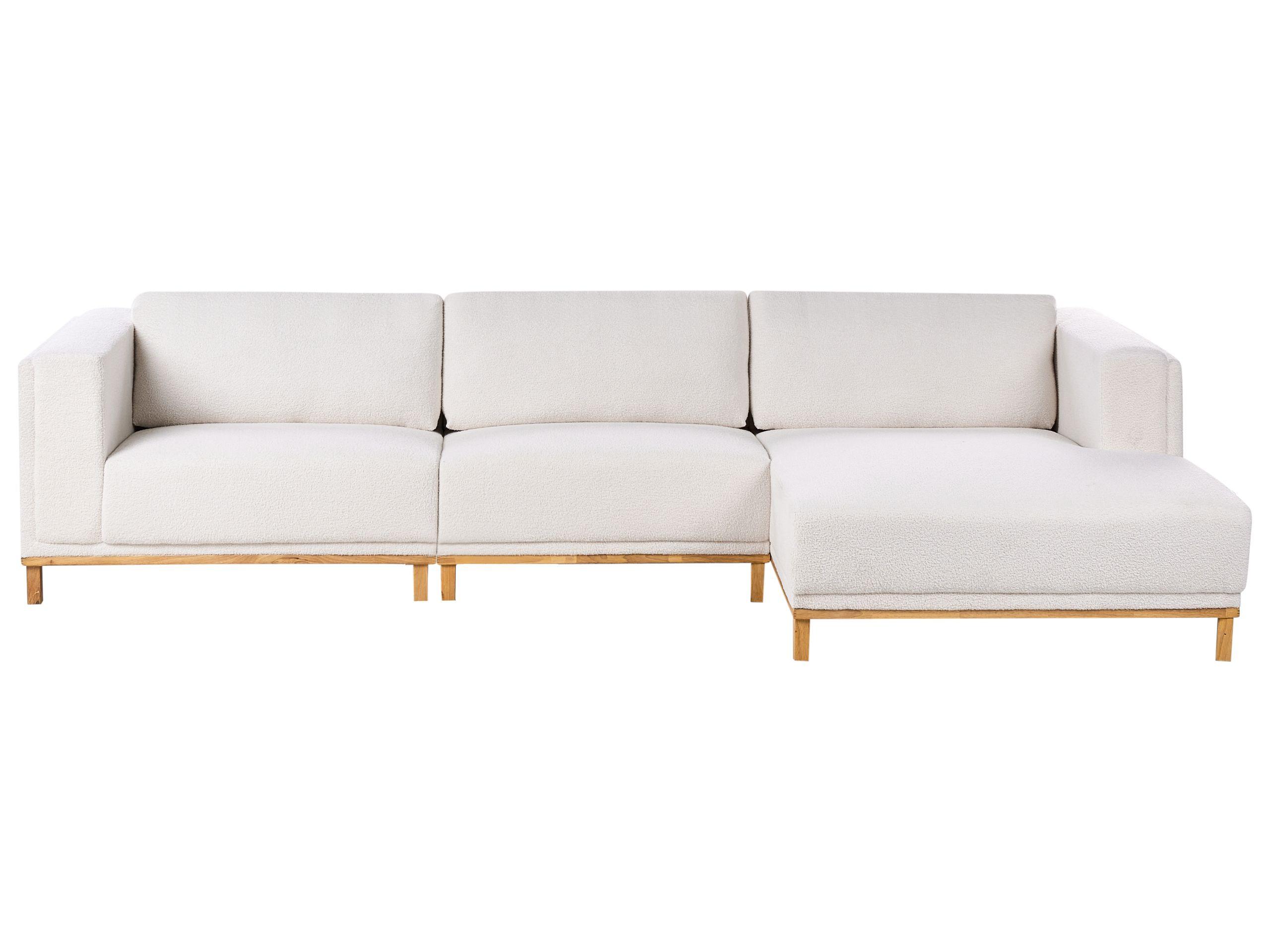 Beliani Ecksofa aus Bouclé Klassisch VENG  