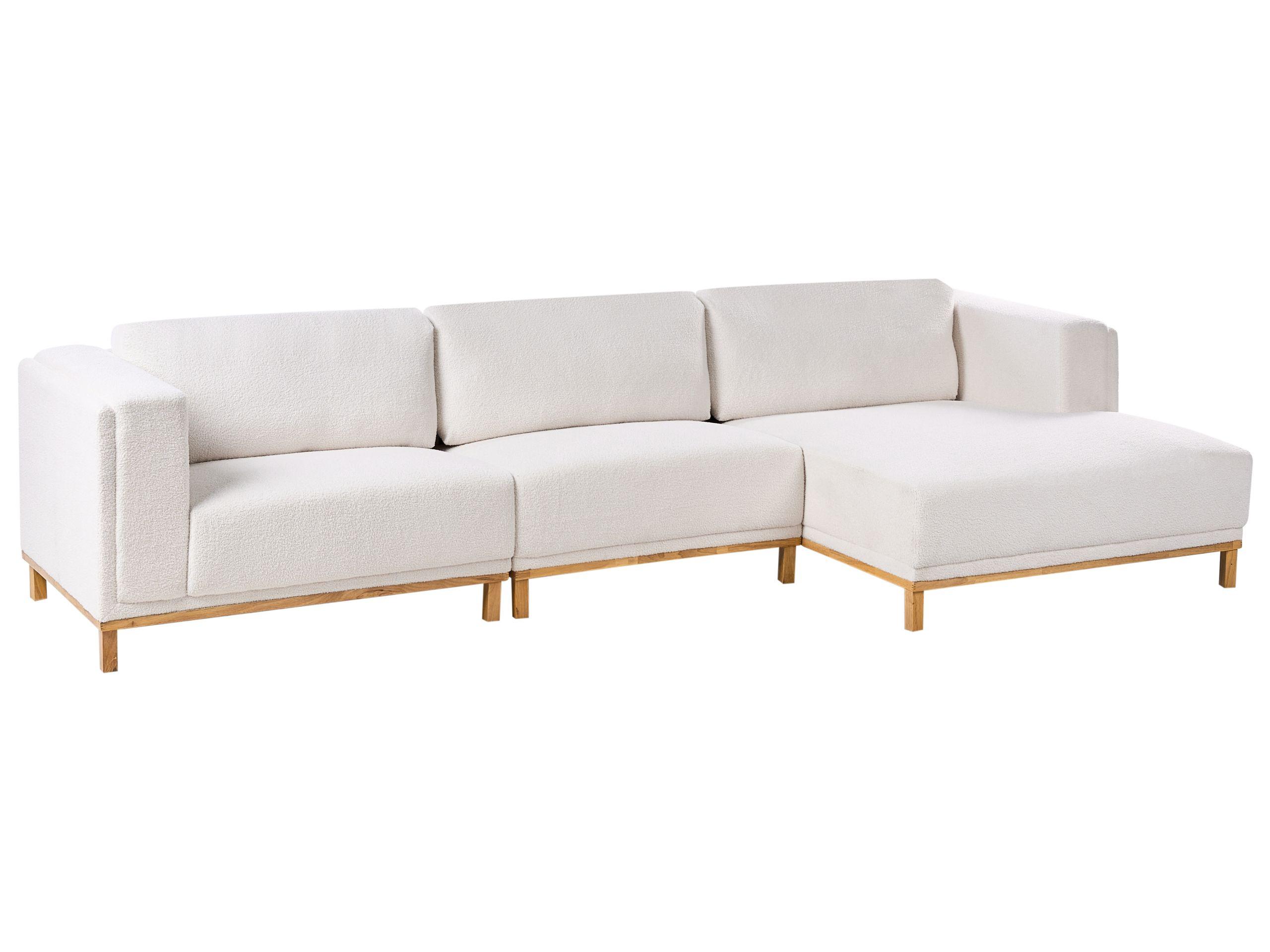 Beliani Ecksofa aus Bouclé Klassisch VENG  