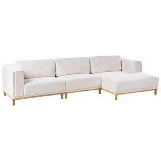 Beliani Ecksofa aus Bouclé Klassisch VENG  