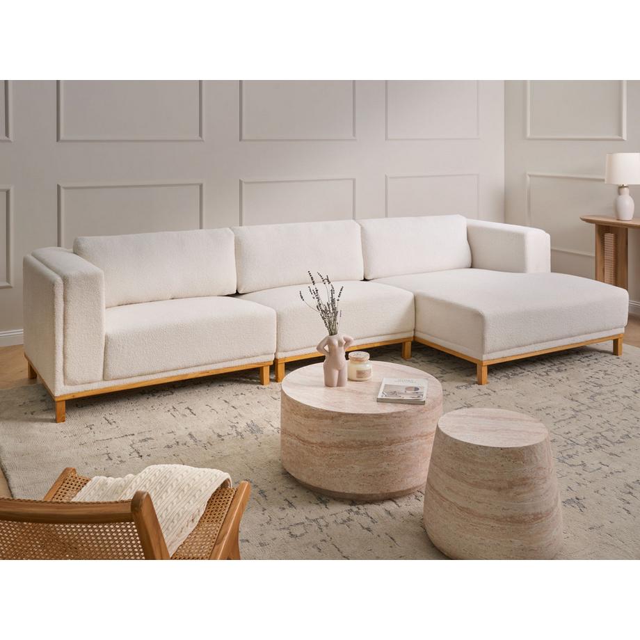 Beliani Divano angolare en Bouclé Classico VENG  