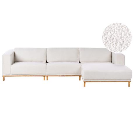 Beliani Ecksofa aus Bouclé Klassisch VENG  