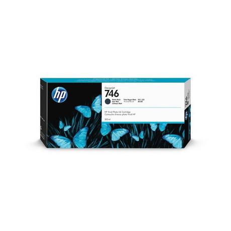 HEWLETT PACKARD  HP Tintenpatrone 746 matte black P2V83A DesignJet Z6 300ml 
