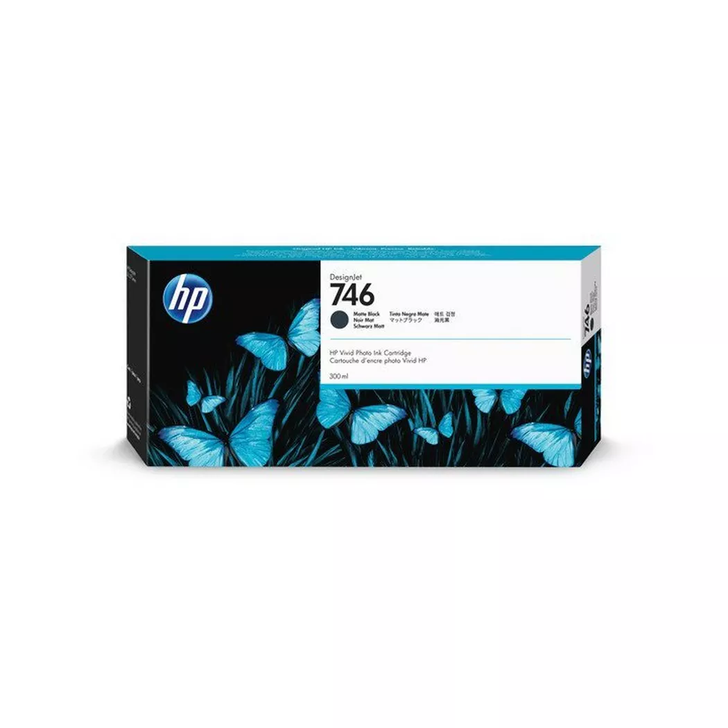 Hewlett-Packard – HP Tintenpatrone 746 matte black P2V83A DesignJet Z6 300ml, One Size