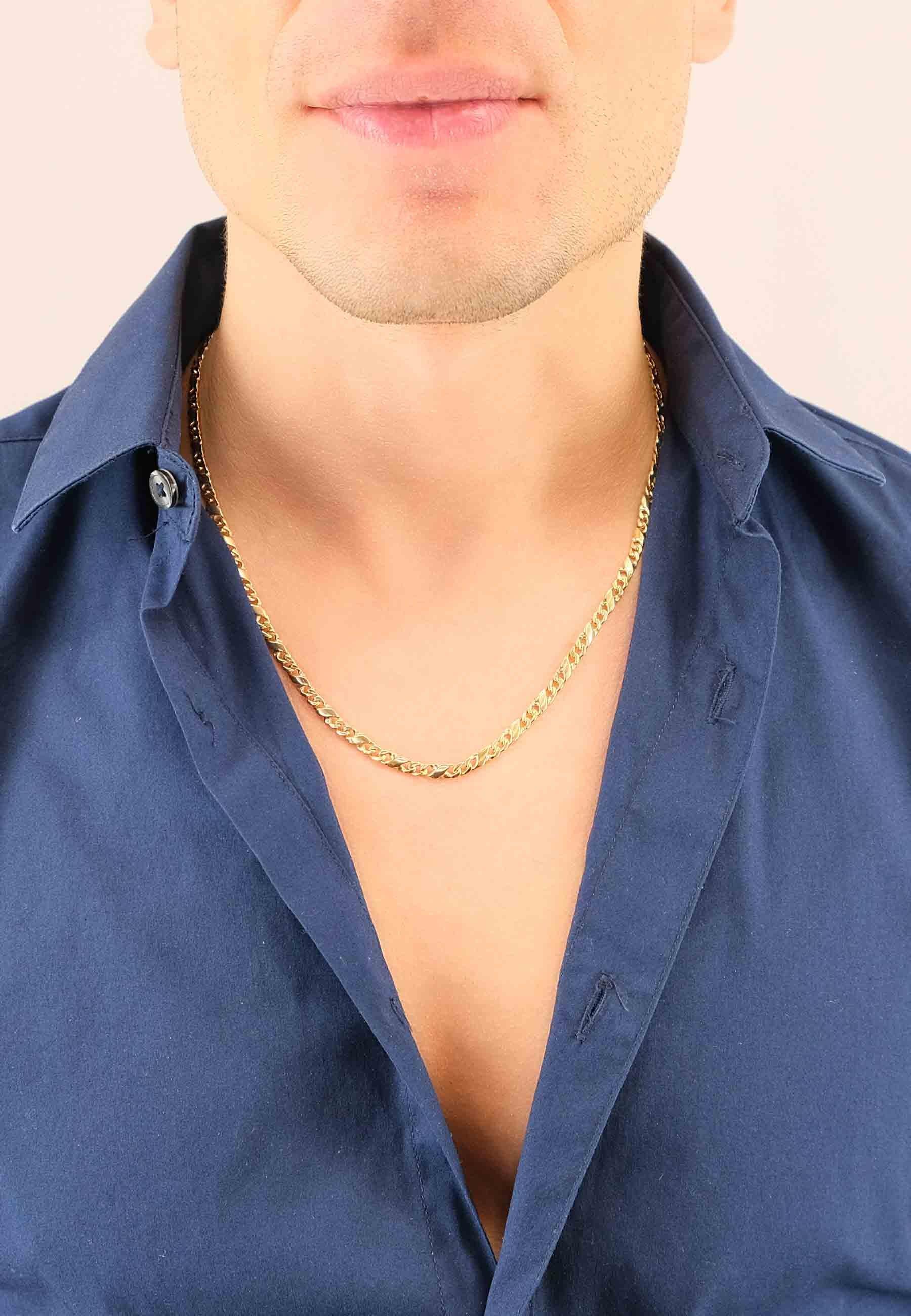 MUAU Schmuck  Collier Carrera Gelbgold 375, 4mm, 45cm 