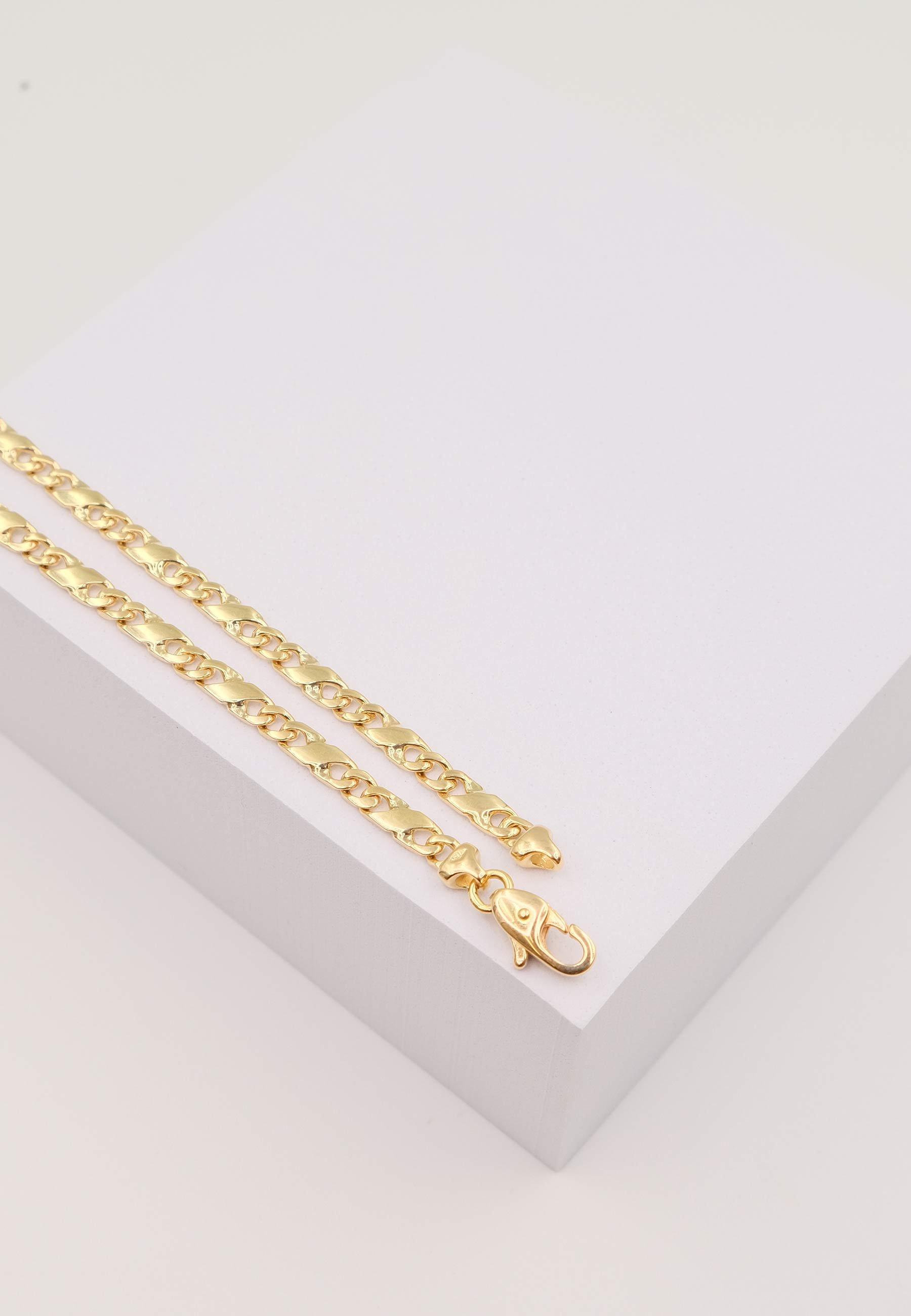 MUAU Schmuck  Collier Carrera Gelbgold 375, 4mm, 45cm 